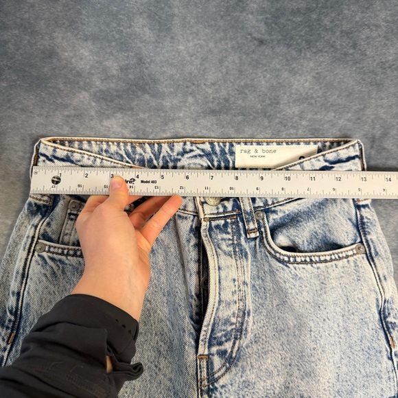 Rag & Bone Maya Jeans Women’s 24 High Rise Ankle Slim Fit Y2K Denim Vintage - Picture 3 of 16